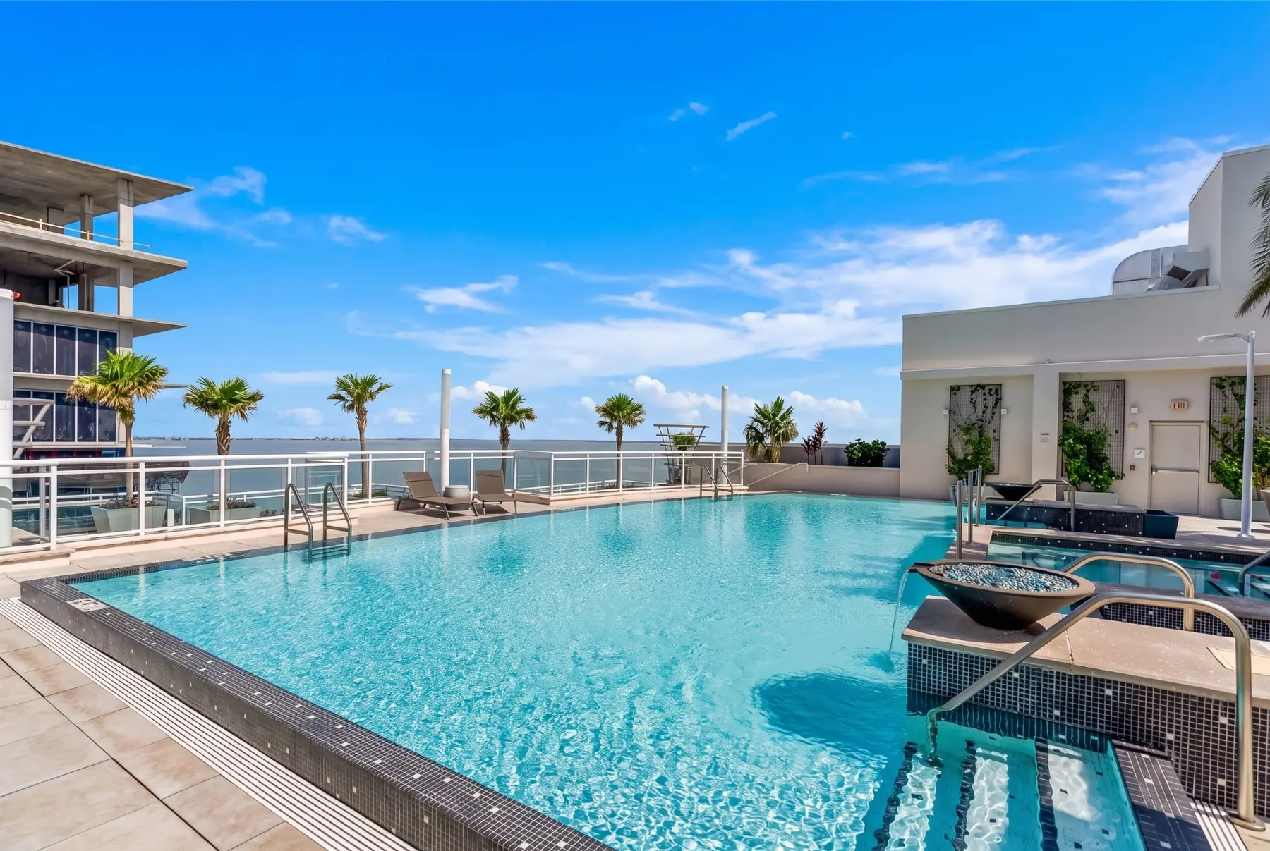 Rooftop pool